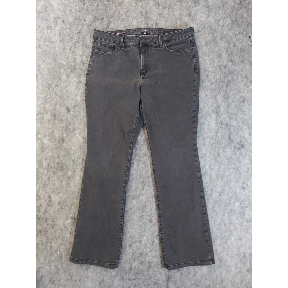 NYDJ Not‎ Yoru Daughters Jeans Womens 14 Black Barbara Bootcut Lift Tuck